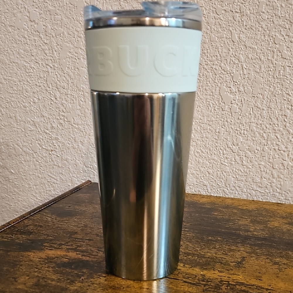 Starbucks Silver And Mint Green Tumbler